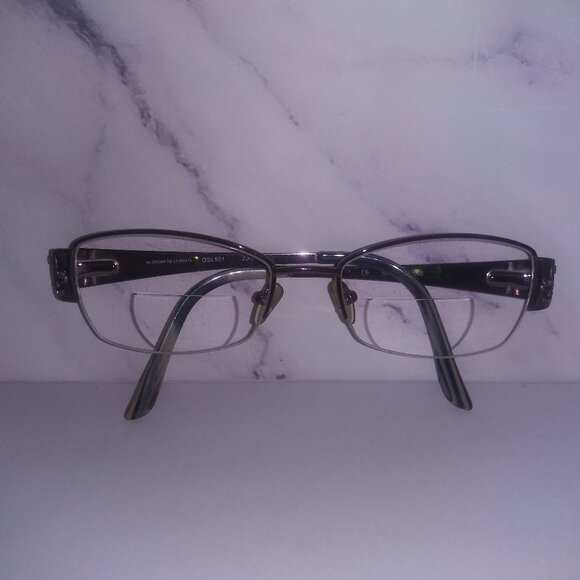 Oscar De La Renta Shiny Rose Rectangle Frame Glasses OSL 501-234 - Picture 1 of 12